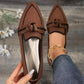 Woven Pointed Toe Bow Flat Breathable Summer Loafers