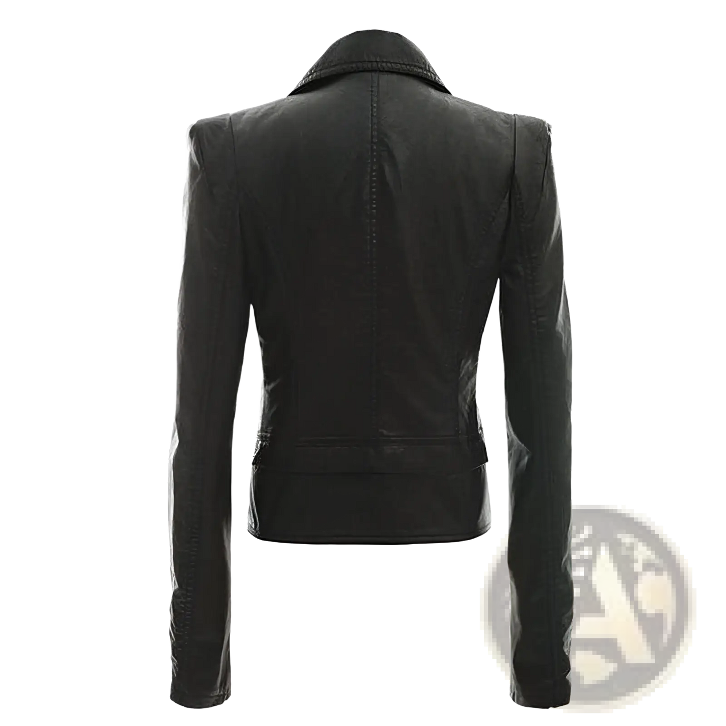 Faux Leather Motorcycle Jacket Slim Fit Biker Coat