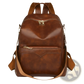 Faux Leather Women's Large Capacity Commuter Backpack