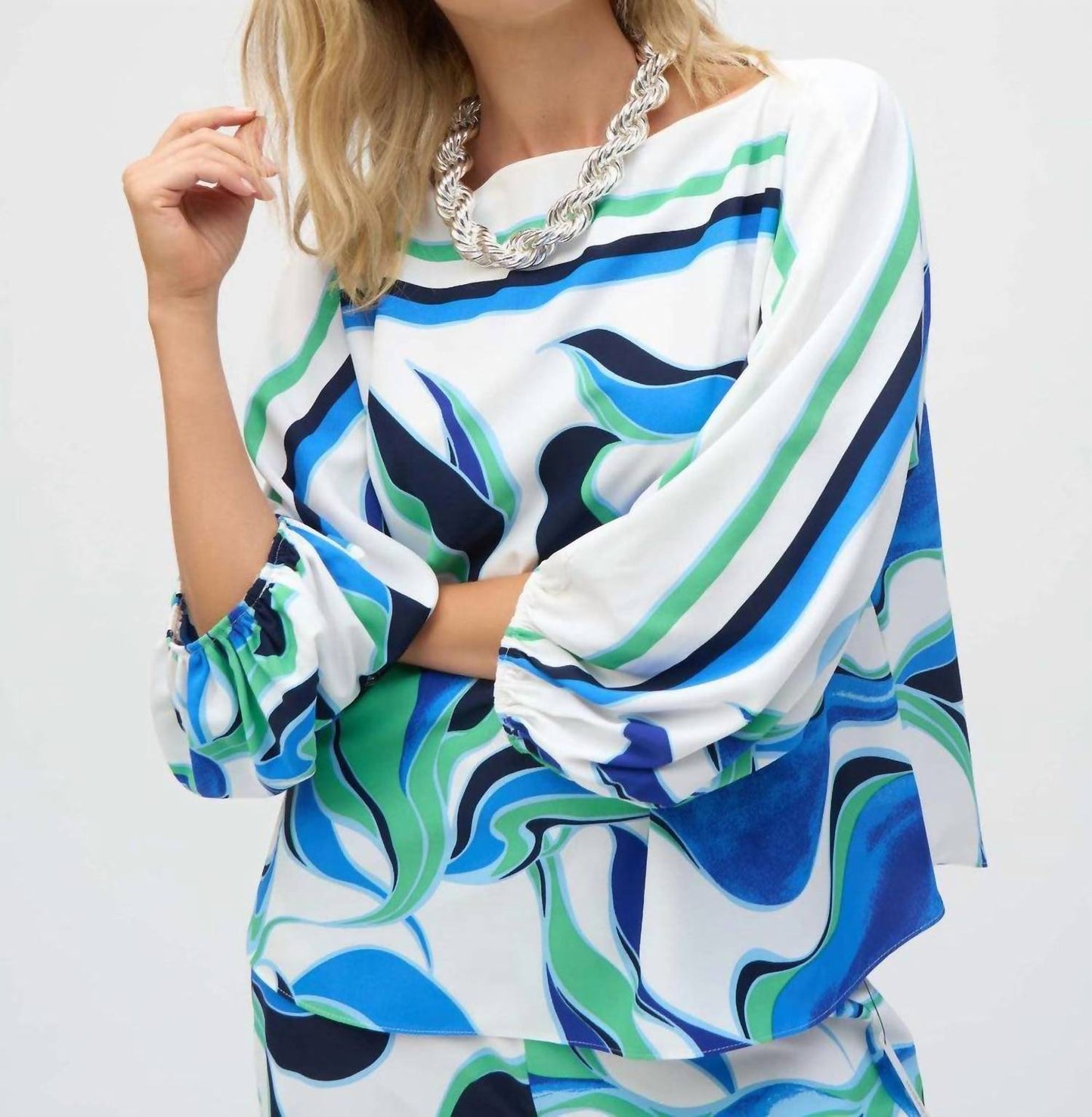 Joseph Ribkoff - Puff Sleeve Pullover Top
