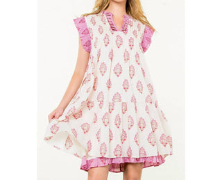 Thml - Sleeveless Pintuck Floral Print Dress