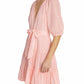 Veronica Beard - Dewey Tiered Cotton Button-up Tie Waist Dress