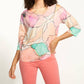 Fdj - 3/4 Sleeve Drop Shoulder Top