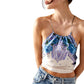 Free People - Silk Scarf Top With Chain Straps