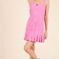 Baby Pink - Pleated Detail Mini Dress