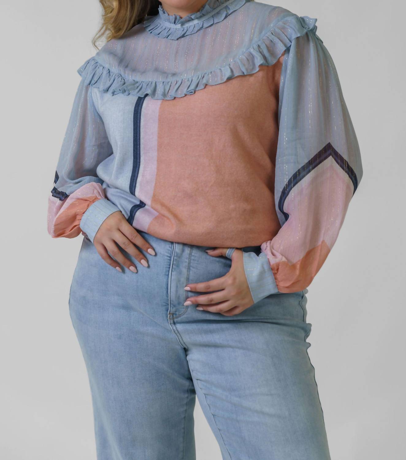 -Bl^Nk- - Kalani Knitted Top - Plus