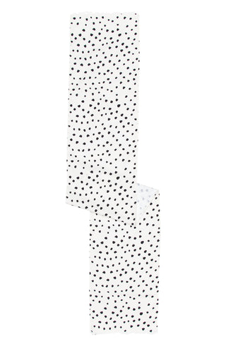 Cristina Martinez Dot Table Runner in Ivory Black