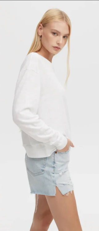 Chrldr - Foil Hearts Long Sleeve Boatneck Top