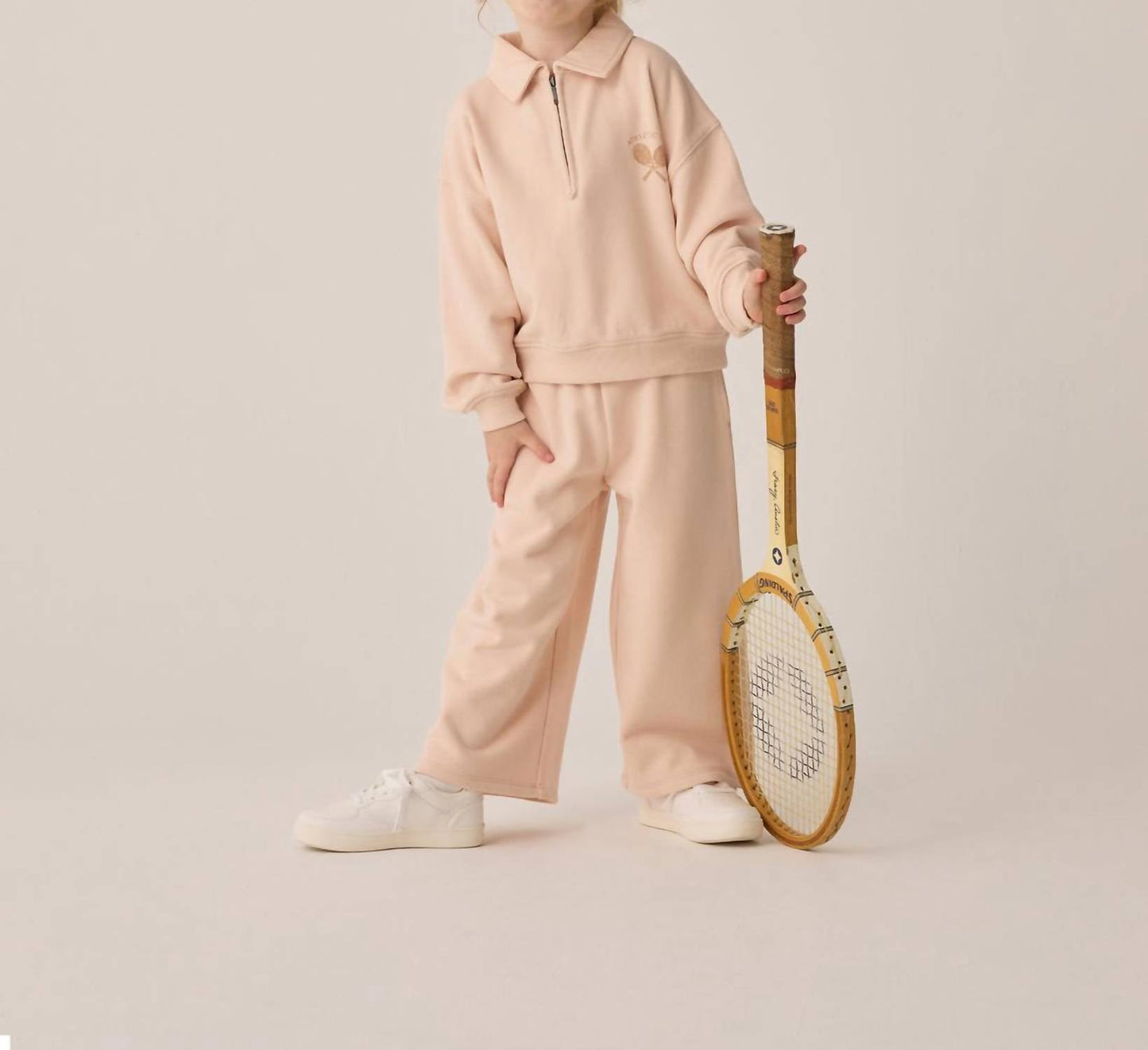 Rylee + Cru - Girl's Quarter Zip Sweatshirt