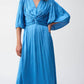 Joseph Ribkoff - Maxi A-line V-neck Dress