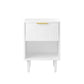 Nightstand With 1 Drawer And Open Shelf - White