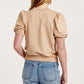 Another Love - Embroidered Puff Sleeve Top