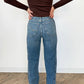 Free People - Ettie Double Button Straight Leg Denim