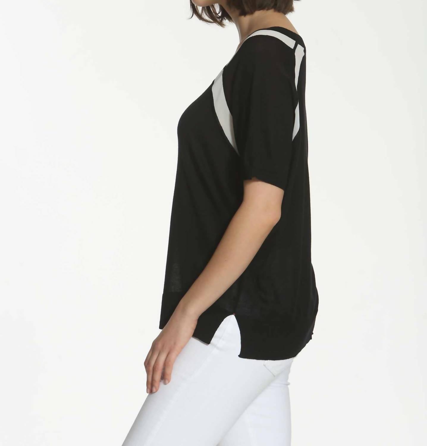 Label+Thread - Sheer Trim Scoop Top