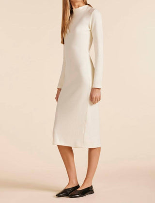 Bobi - Fitted Long Sleeve Midi Dress