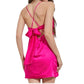 Do+Be - Ruched Slit Back Mini Dress