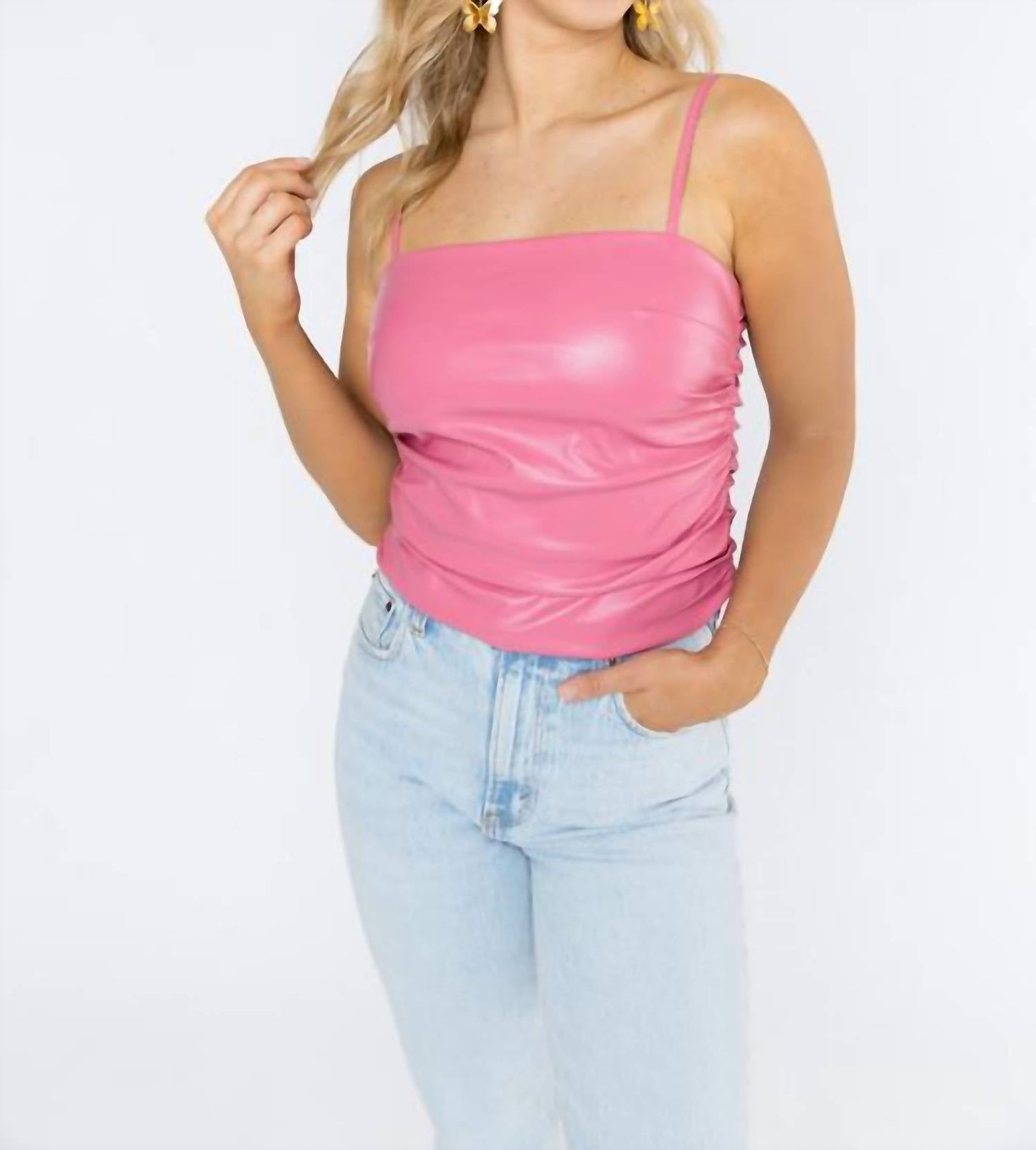 Buddylove - Jolee Vegan Leather Tank Top