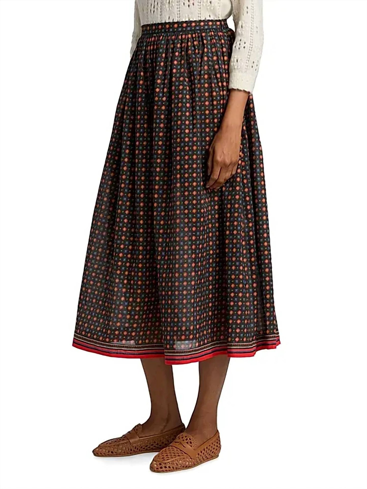 Dôen - Marciette Floral Midi Skirt