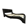 Platform Bed Frame With LED Lighting, tooth Music, Vibration Massage