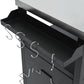K&K 54.5 Inch Outdoor Kitchen Island with Stainless Steel Tabletop