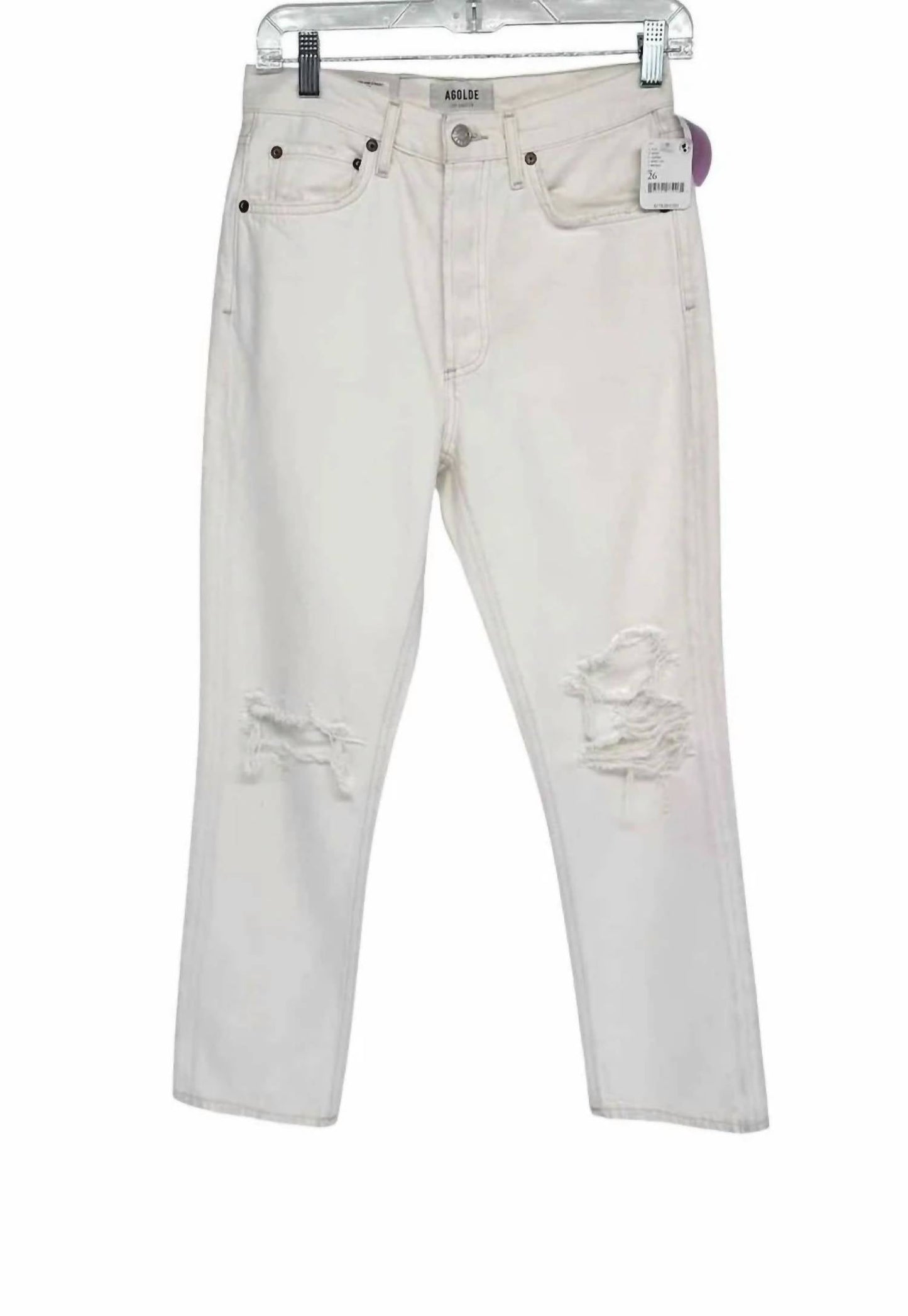 Agolde - Women's Riley High Rise Straight Crop Jeans