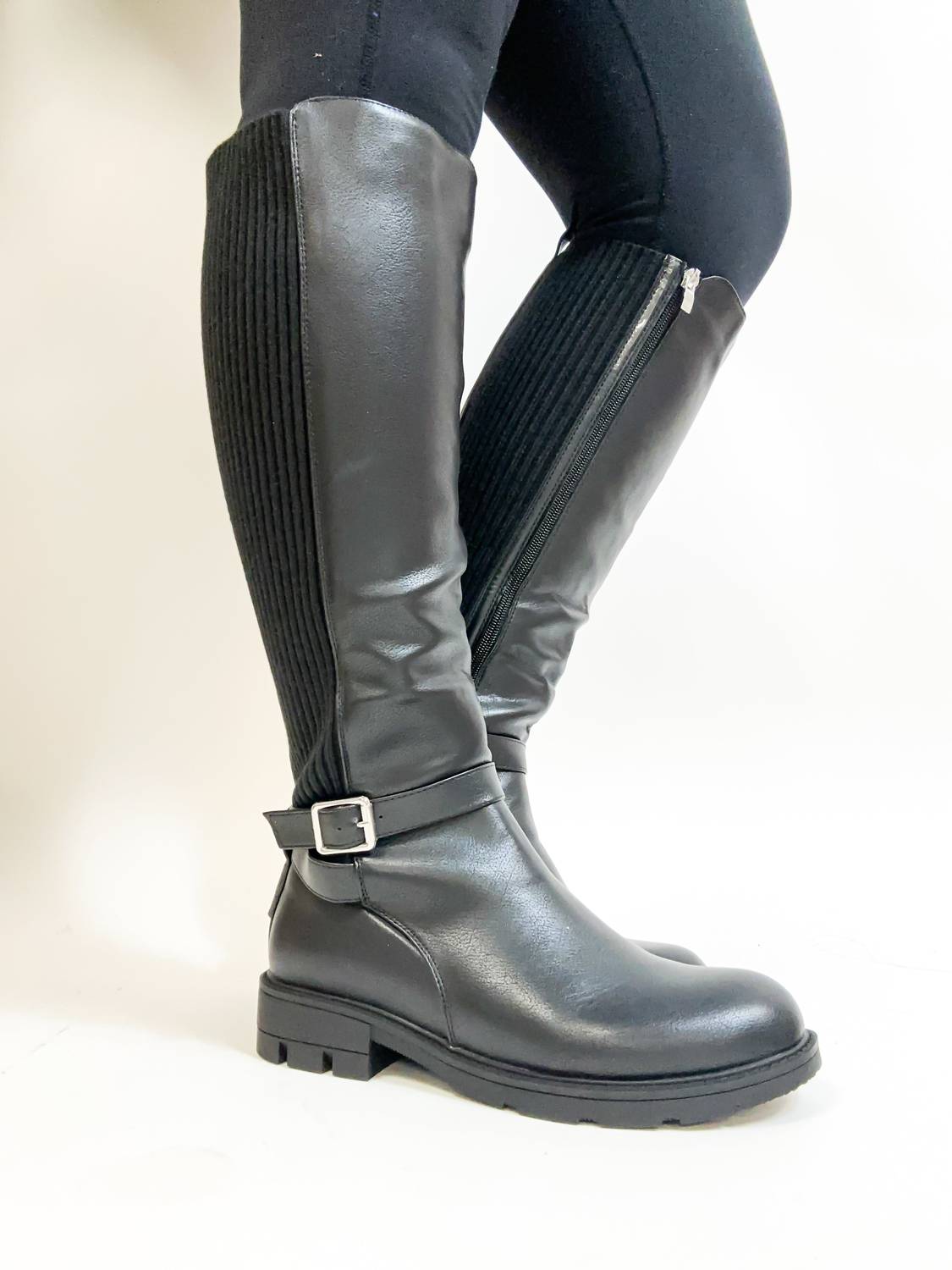 Corkys Footwear - WOMEN'S HAY THERE KNEE HIGH BLACK BOOT