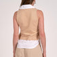 Elan - Sleeveless Layered Sweater Top