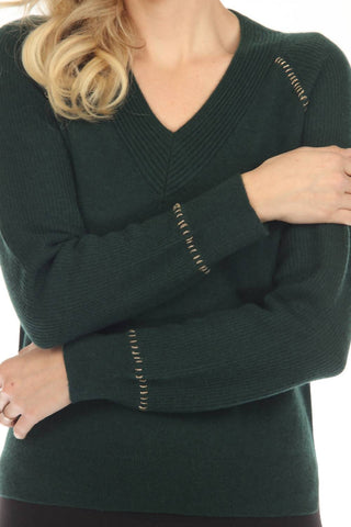 Johnny Was - Dawn Metallic Whipstitch Sweater