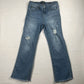 Judy Blue - Women's Distressed Relaxed Crop Flare Jeans