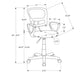 Office Chair, Adjustable Height, Swivel Ergonomic, Armrests