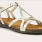 Naot - Women's Dorith Gold Radiant Leather Sandal
