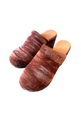Chocolat Blu - Women's Ginette Velvet Upper Clog