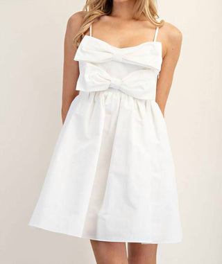 Ee:Some - Bow Front Sleeveless Mini Dress