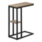 Accent Table, C - Shaped, Marble Look Contemporary & Modern Convenient Design