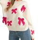 &Merci - Velvet Bow Knit Sweater