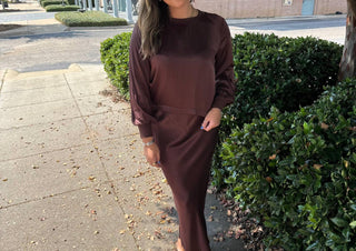 Bobi - Long Sleeve Raglan Detail Crewneck Top