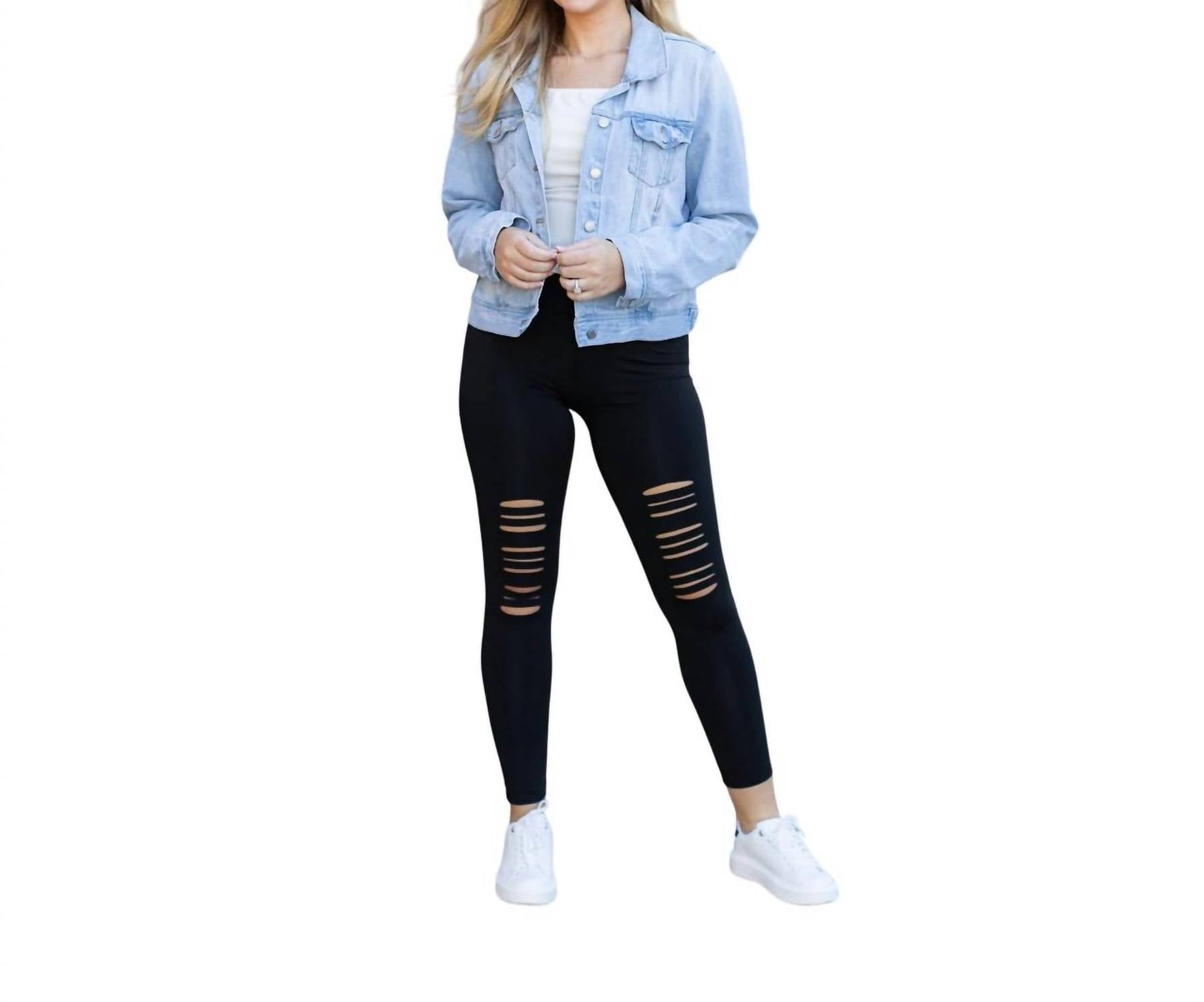 Julia Rose - The Jacqueline - High-Waisted Laser Cut / Cutout Leggings