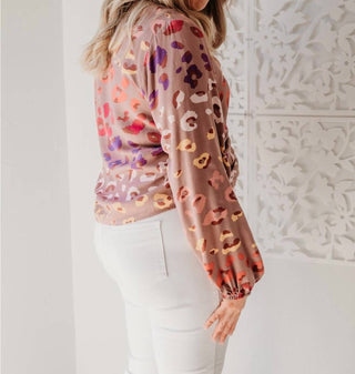 Andree By Unit - Spotted Leopard Cinch Top