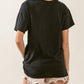 Bibi - Slub Lazer Cut Red White Blue Lettering Tee