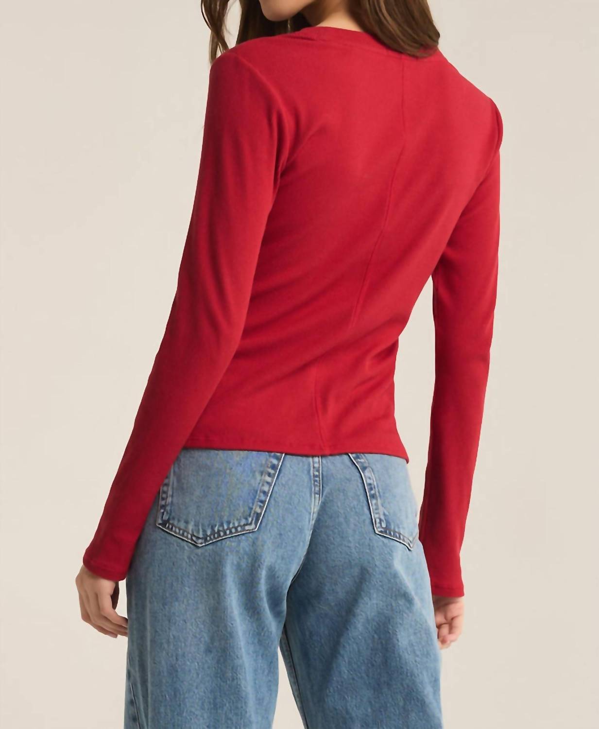Z Supply - SIRENA RIB LONG SLEEVE TEE