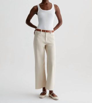 Ag Jeans - Saige High-rise Wide Leg Crop Jean