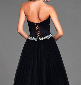 Mac Duggal - Lace Up Back Gown