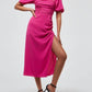 French Connection - Afina Verona Ruched Midi Dress