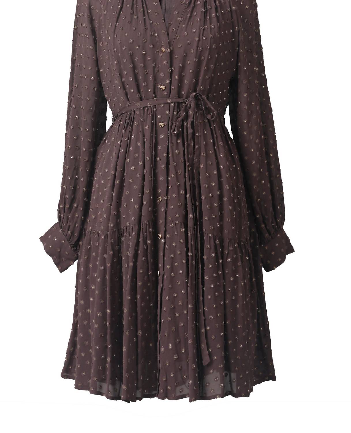 Emily Lovelock - Women's Lucy Lurex Dobby Dress