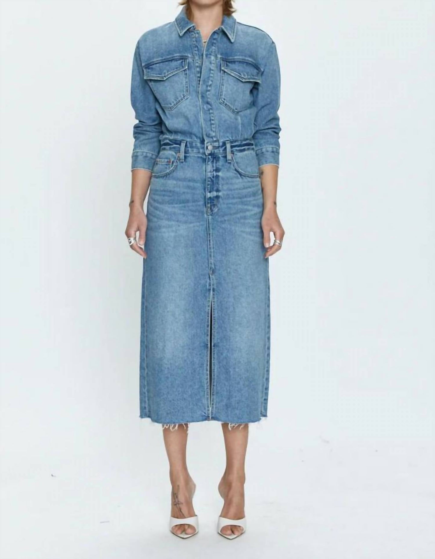 Pistola - Amira Long Sleeve Midi Dress