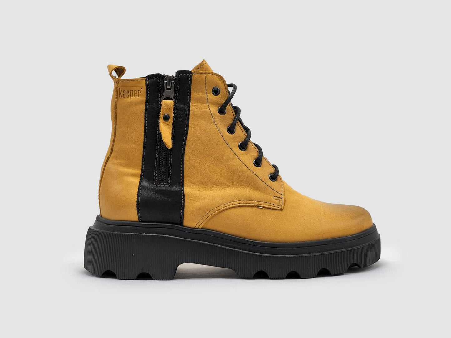Kcr Group - Women's Modern Lined Zip-up Leather Boots