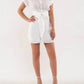 Blu Pepper - Waist Tie Button Down Mini Dress