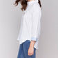 Charlie B - Drop Shoulder 3/4 Button Down Shirt