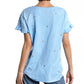 Billy T - Rosey Embroidered Flower Tee