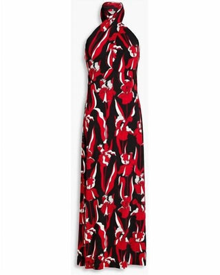 Boutique Moschino - Pussy-Bow Floral-Print Jersey Jumpsuit